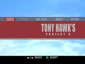 Tony Hawks Project 8 (USA) screen shot title